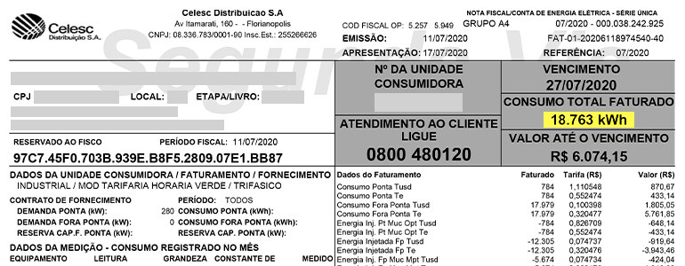 kWh fatura de energia tab energia